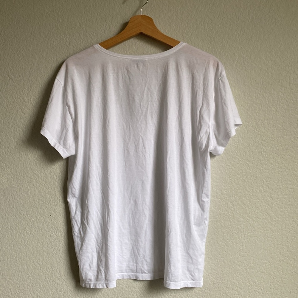 AYR All U Tee Scoop Neck Short Sleeve Basic Solid White Size Large - Picture 5 of 11